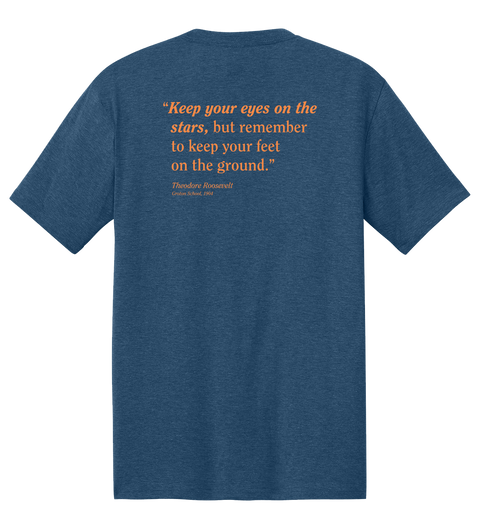 Heathered Neptune Blue, Stars Quote T-shirt